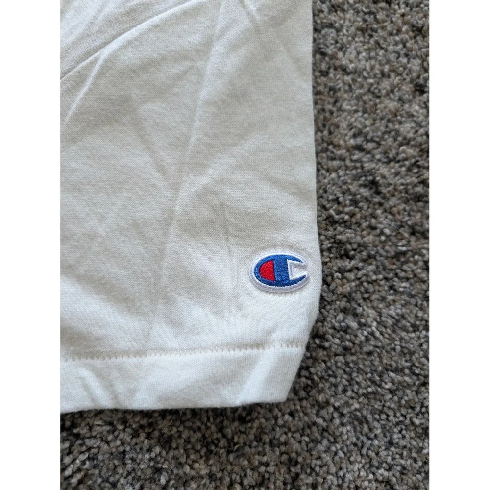 Champion Philly Graphic Dog T Shirt‎ Mens Large Cream Short Sleeve Tee Top - Picture 3 of 4